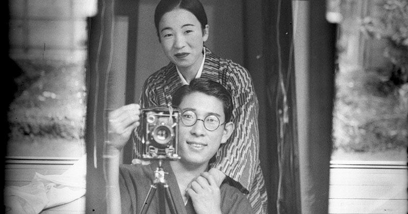 A Mirror Selfie from Japan circa 1920