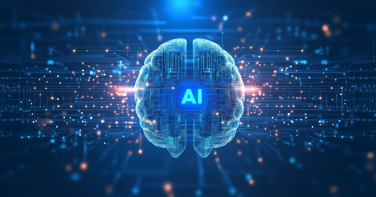 Representation of AI powered brain