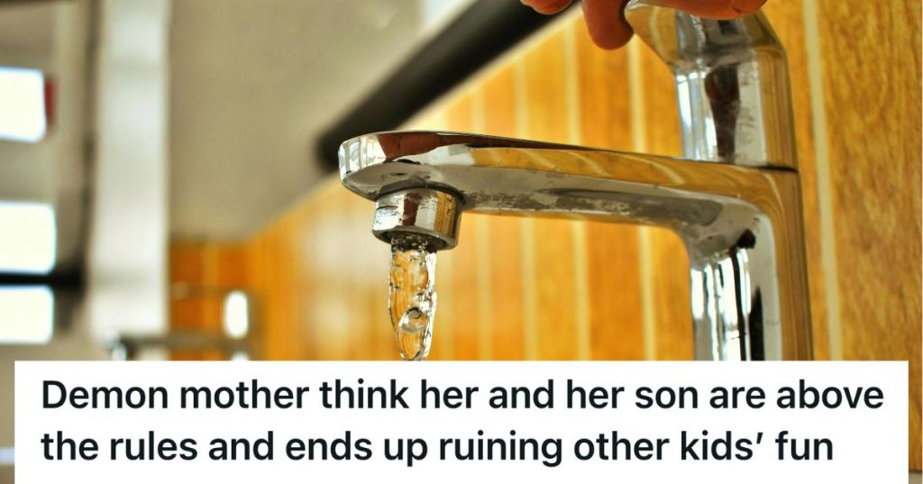 A running faucet